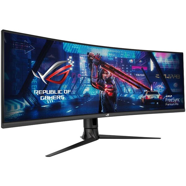 Monitor Gaming curbat LED VA ASUS ROG Strix XG43VQ, 43.4", Ultra-Wide, 120Hz, DisplayHDR 400, FreeSync, negru