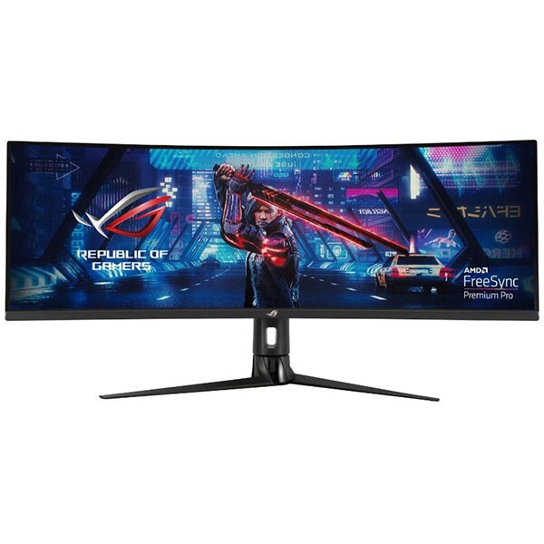 Monitor Gaming curbat LED VA ASUS ROG Strix XG43VQ, 43.4", Ultra-Wide, 120Hz, DisplayHDR 400, FreeSync, negru