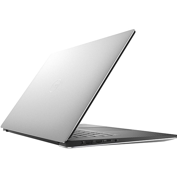 Laptop DELL XPS 15 7590, Intel Core i9-9980K pana la 5.0GHz, 15.6" 4K Touch, 32GB, SSD 1TB, NVIDIA GeForce GTX 1650 4GB, Windows 10 Pro, argintiu