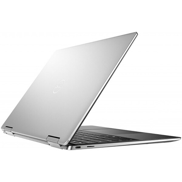 Laptop 2 in 1 DELL XPS 13 7390, Intel Core i7-1065G7 pana la 3.9GHz, 13.4" UHD+, 32GB, SSD 1TB, Intel Iris Plus Graphics, Windows 10 Pro, Platinum Silver