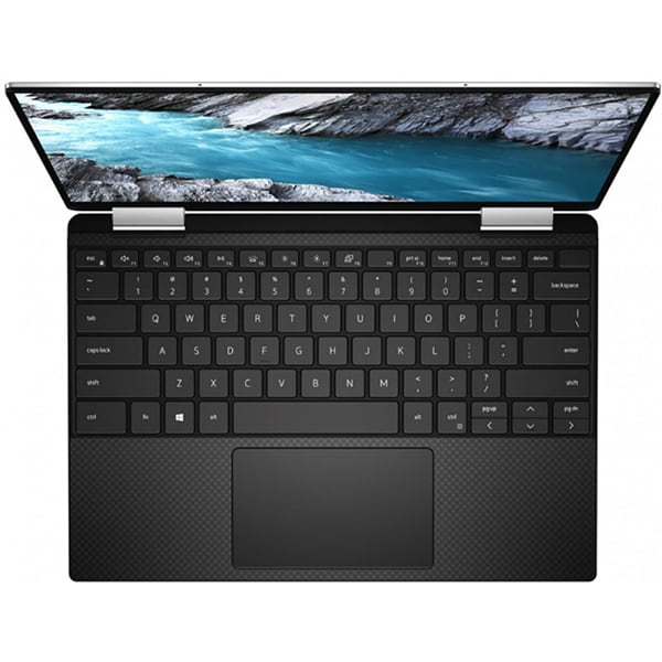 Laptop 2 in 1 DELL XPS 13 7390, Intel Core i7-1065G7 pana la 3.9GHz, 13.4" UHD+, 32GB, SSD 1TB, Intel Iris Plus Graphics, Windows 10 Pro, Platinum Silver