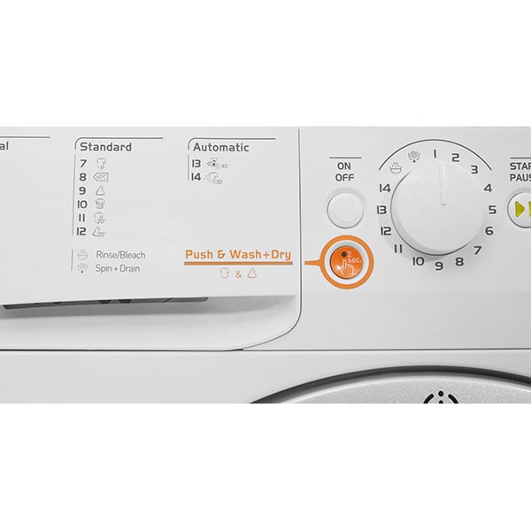 Masina de spalat rufe frontala cu uscator INDESIT XWDA751480XWSSSEU, 7/5 kg, 1400rpm, Clasa A, alb