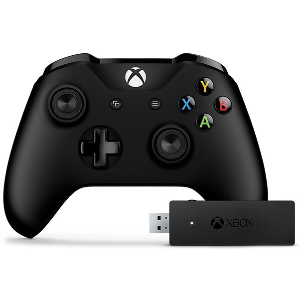 Controller Wireless MICROSOFT Xbox One + adaptor wireless PC Windows 10