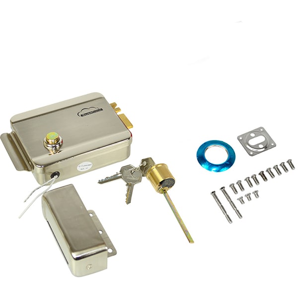 Yala electromagnetica SILVERCLOUD YL500 cu butuc, deschidere stanga, Fail Secure NO, argintiu