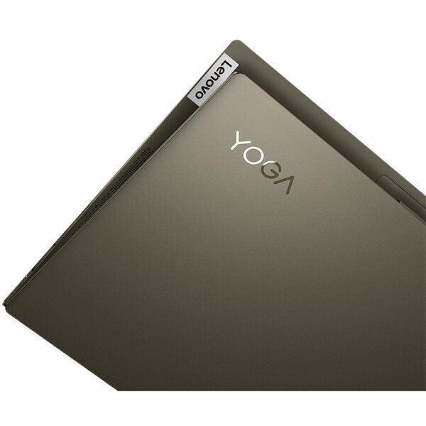 Laptop LENOVO Yoga Slim 7 14IIL05, Intel Core i7-1065G7 pana la 3.9GHz, 14" Full HD, 16GB, 1TB, Intel Iris Plus Graphics, Windows 10 Home, verde inchis