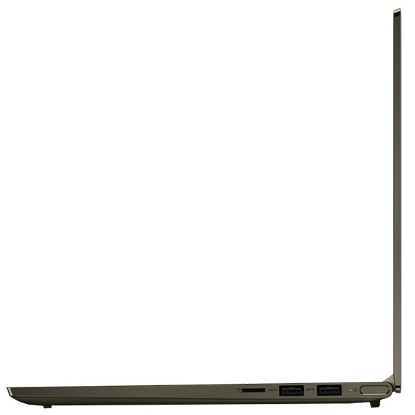 Laptop LENOVO Yoga Slim 7 14IIL05, Intel Core i7-1065G7 pana la 3.9GHz, 14" Full HD, 16GB, 1TB, Intel Iris Plus Graphics, Windows 10 Home, verde inchis