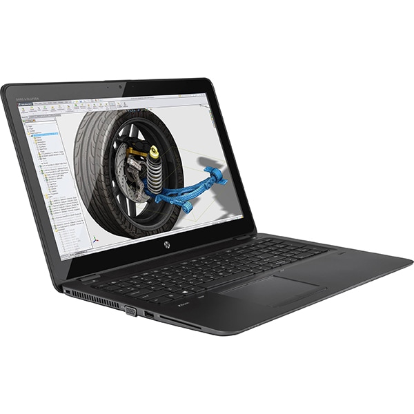 Laptop HP ZBook 15 G3, Intel Core i7-6700HQ pana la 3.5GHz, 15.6" Full HD, 8GB, SSD 256GB, NVIDIA Quadro M1000M 2GB, Windows 10 Pro, Negru