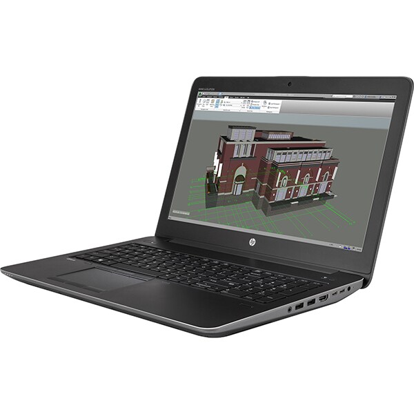 Laptop HP ZBook 15 G3, Intel Core i7-6700HQ pana la 3.5GHz, 15.6" Full HD, 8GB, SSD 256GB, NVIDIA Quadro M1000M 2GB, Windows 10 Pro, Negru