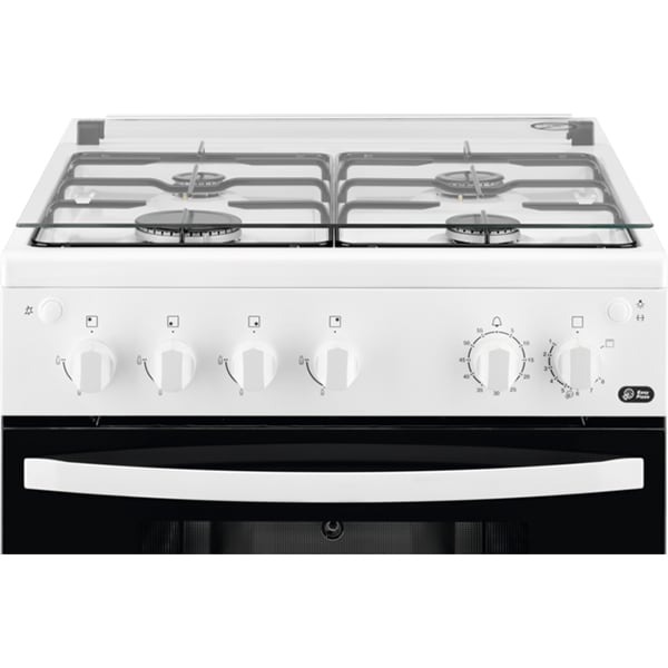 Aragaz ZANUSSI ZCG612H1WA, 4 arzatoare, Gaz, L 60 cm, Grill, Rotisor, alb