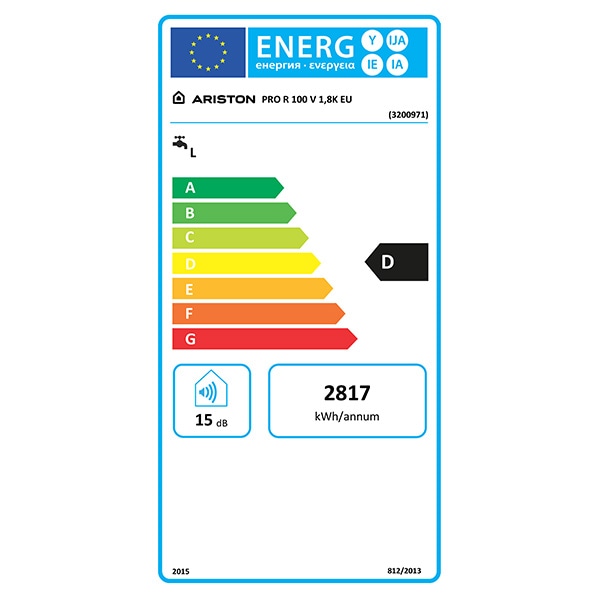 Boiler electric vertical ARISTON Pro R 100 V, 100l, 1800W, alb