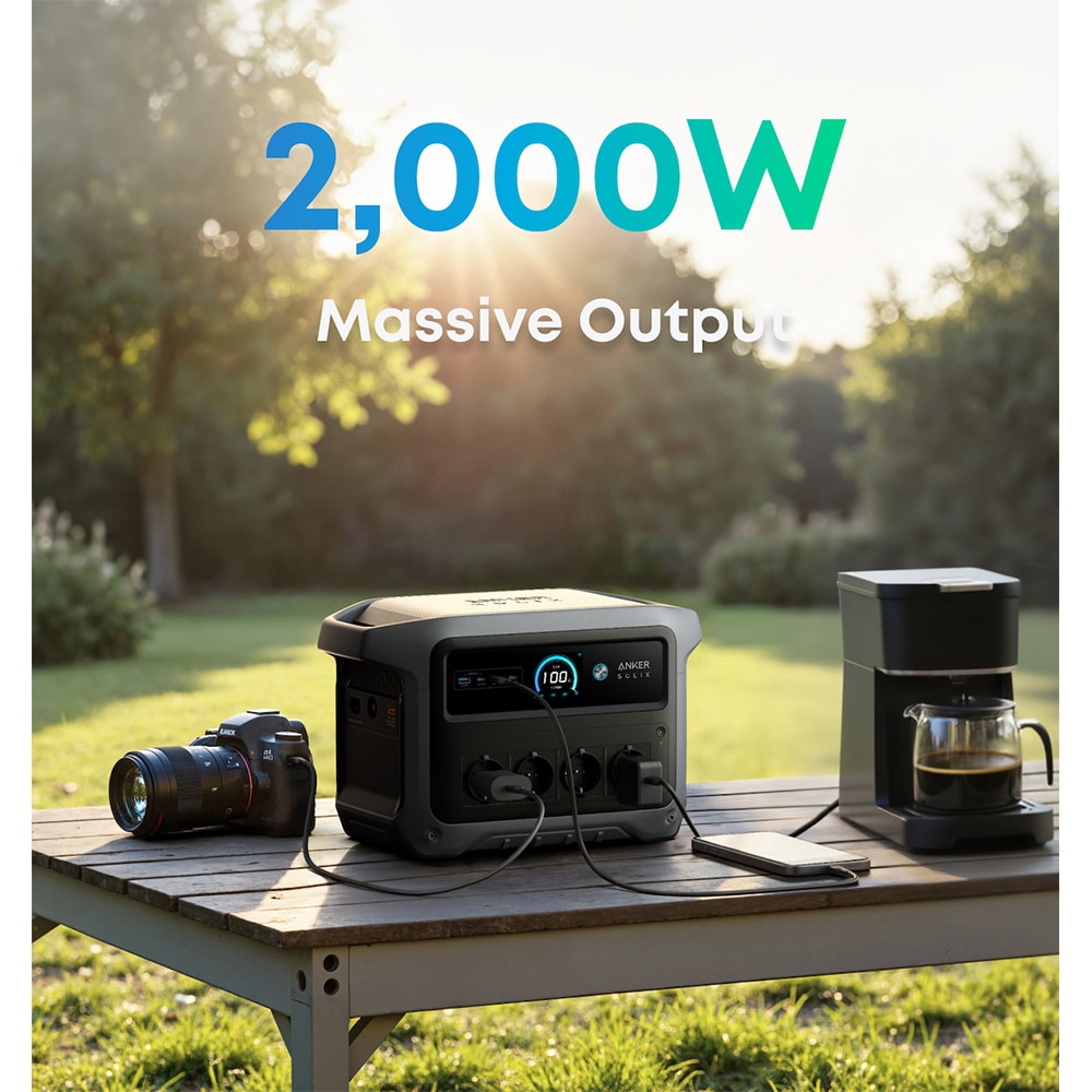 Statie de incarcare ANKER Solix C1000X, 1056Wh, 1800W, negru