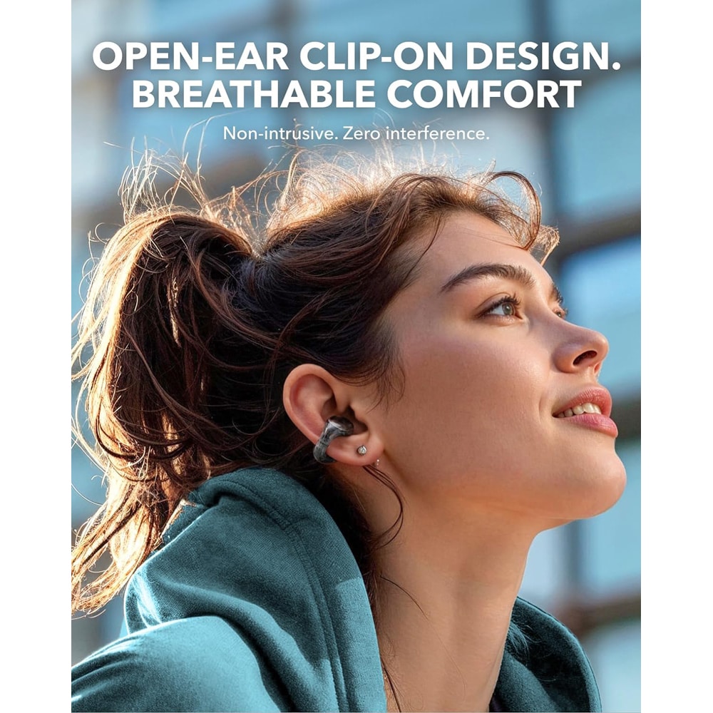Casti ANKER SoundCore C30i, Bluetooth, Open-ear, Microfon, negru