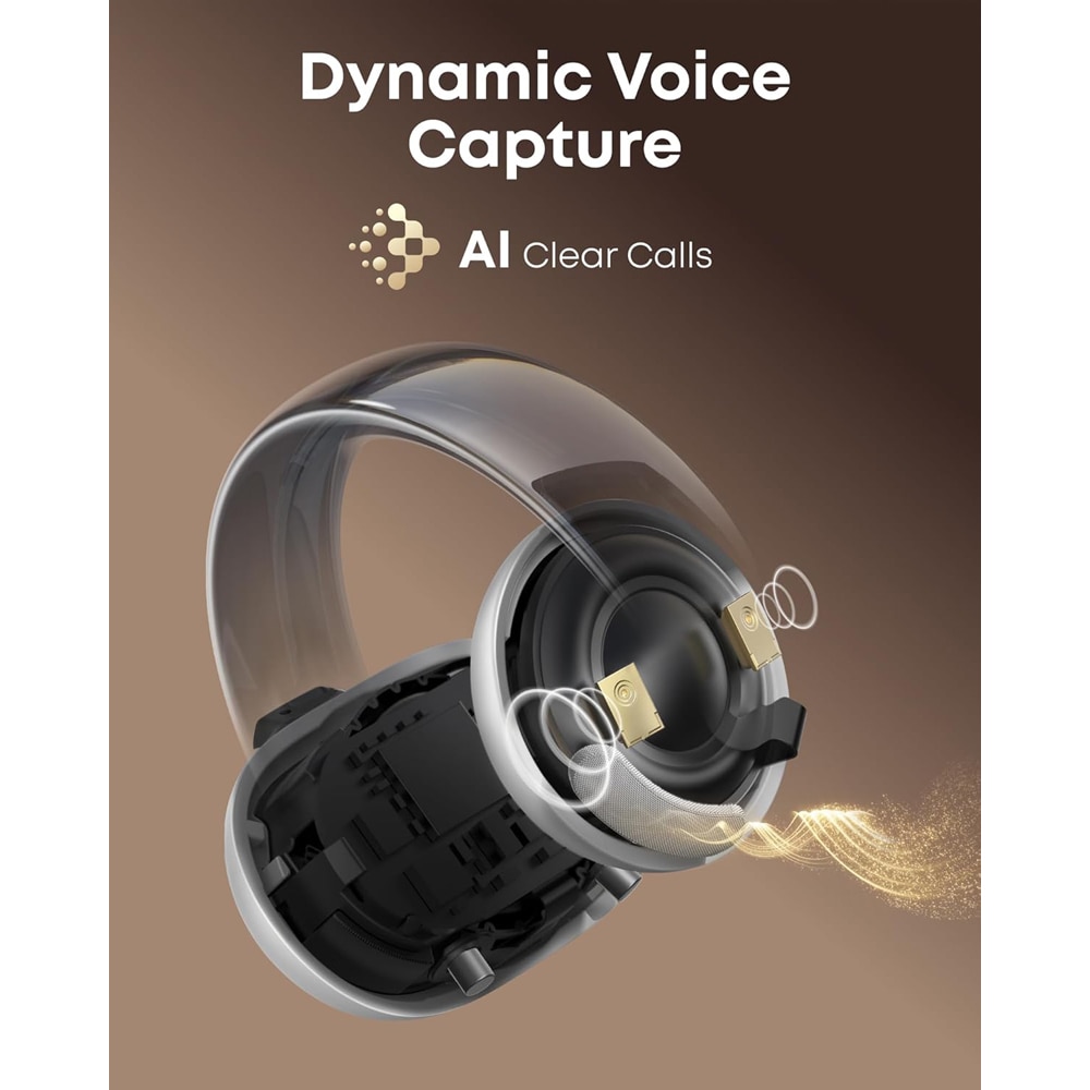 Casti ANKER Soundcore AeroClip, True Wireless, Bluetooth, Open-ear, Microfon, alb