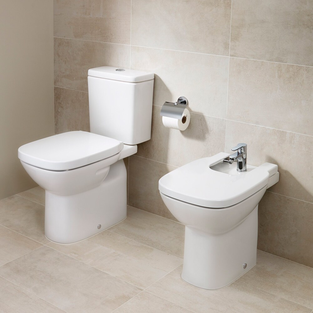 Bideu stativ ROCA Debba A34P9D0000, portelan, 35.5 x 54 x 40 cm, alb