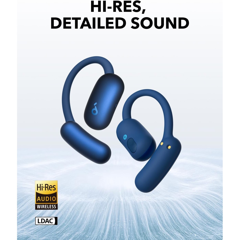 Casti ANKER Soundcore AeroFit 2, True Wireless, Bluetooth, Open-ear, Microfon, albastru