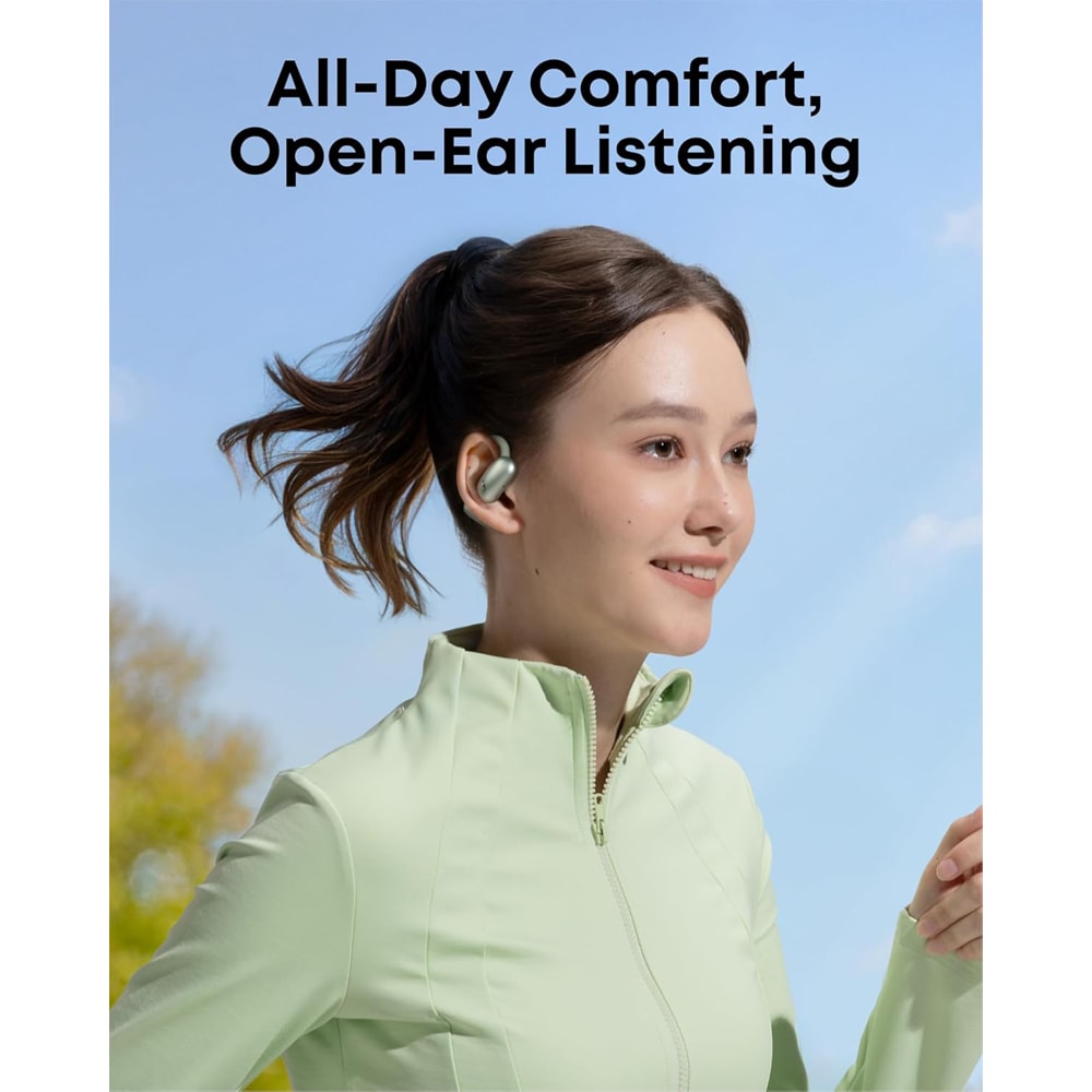 Casti ANKER Soundcore AeroFit 2, True Wireless, Bluetooth, Open-ear, Microfon, verde
