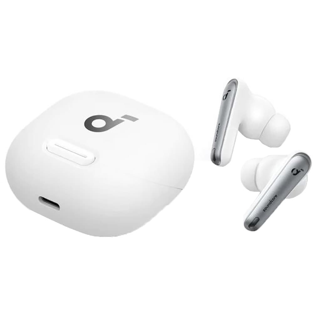 Casti ANKER Soundcore Liberty 4 NC, True Wireless, Bluetooth, In-ear, Microfon, Noise Cancelling, Carcasa incarcare Wireless, alb