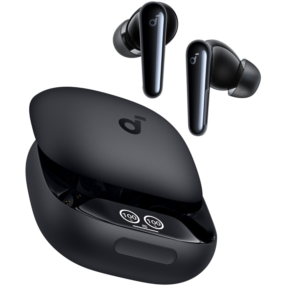 Casti ANKER SoundCore Liberty 4 Pro, True Wireless, Bluetooth, In-ear, Microfon, Noise Cancelling, negru
