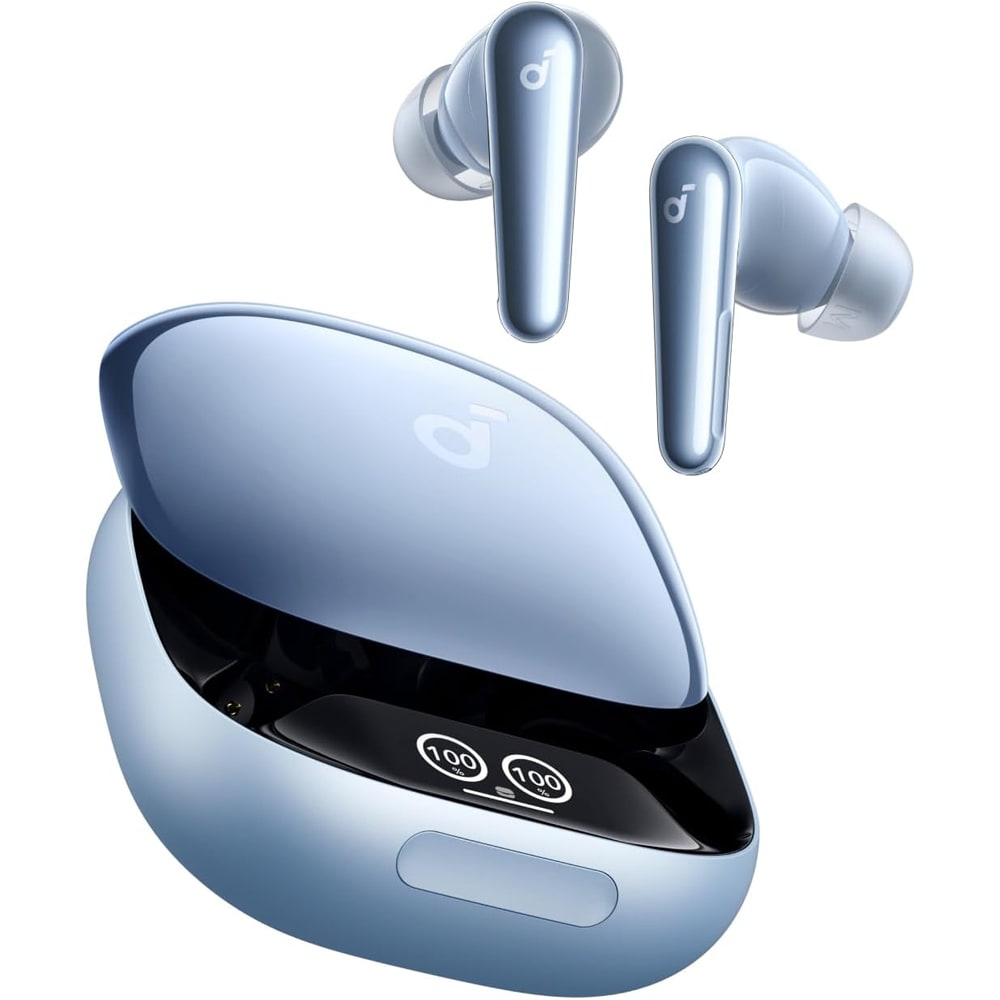 Casti ANKER SoundCore Liberty 4 Pro, True Wireless, Bluetooth, In-ear, Microfon, Noise Cancelling, albastru