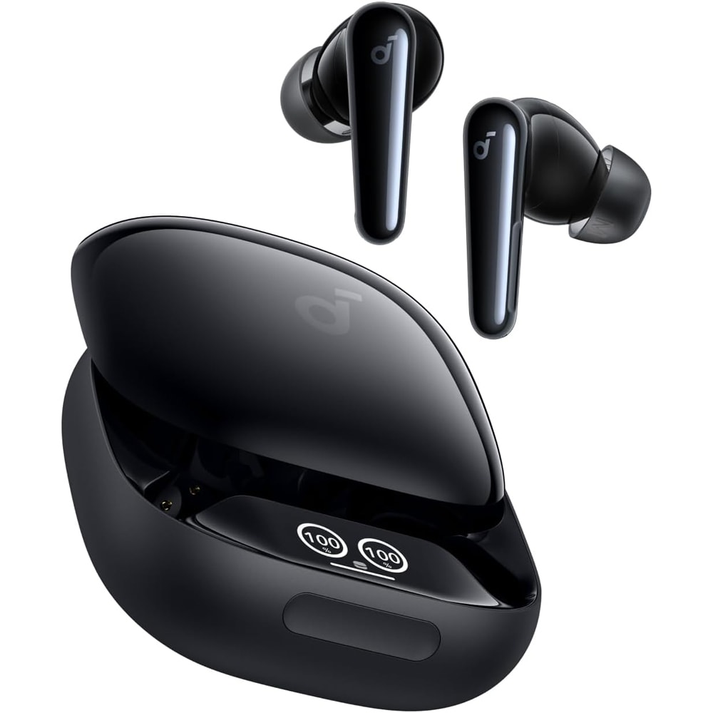Casti ANKER SoundCore Liberty 4 Pro, True Wireless, Bluetooth, In-ear, Microfon, Noise Cancelling, negru lucios