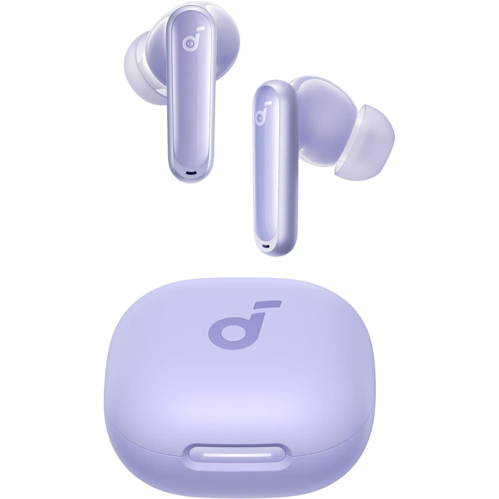 Casti ANKER Soundcore P40i, True Wireless, Bluetooth, In-ear, Microfon, Noise Cancelling, Carcasa incarcare wireless, violet