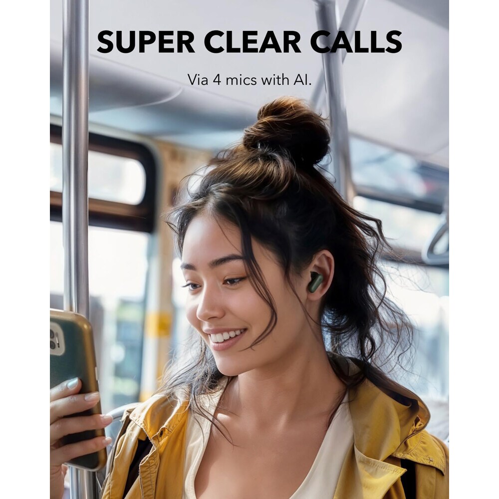 Casti ANKER Soundcore P30i, Bluetooth, In-ear, Microfon, Noise Cancelling, verde