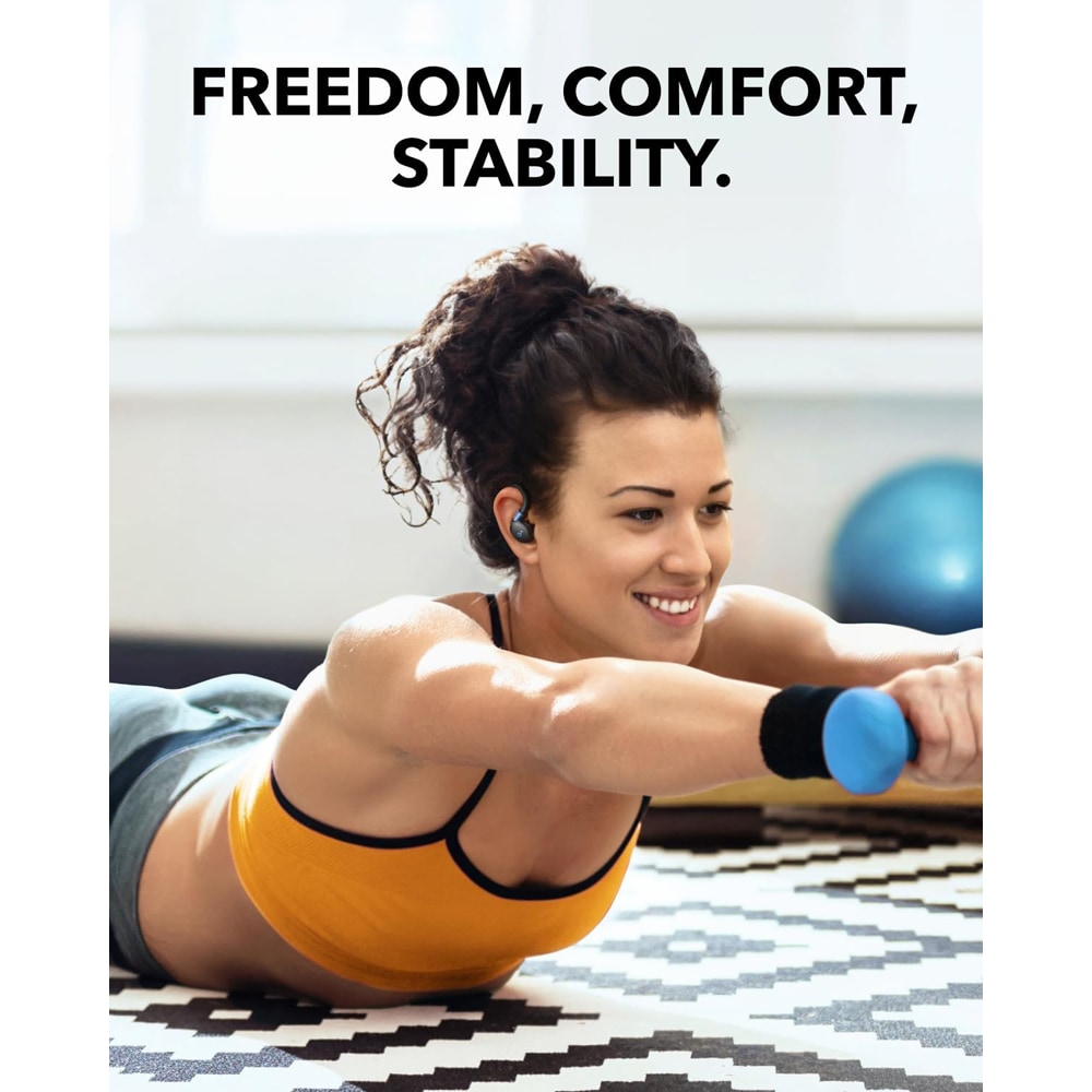 Casti ANKER Soundcore Sport X20, True Wireless, Bluetooth, In-ear, Microfon, Noise Cancelling, negru