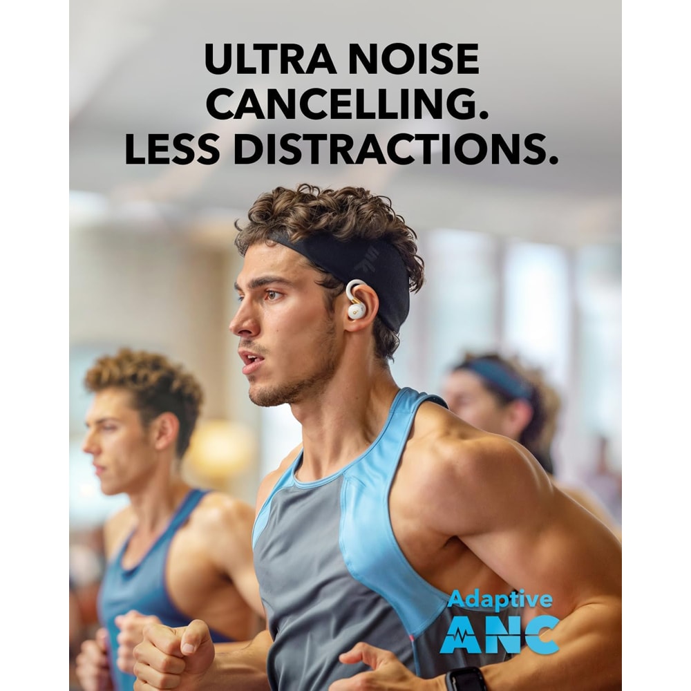 Casti ANKER Soundcore Sport X20, True Wireless, Bluetooth, In-ear, Microfon, Noise Cancelling, alb