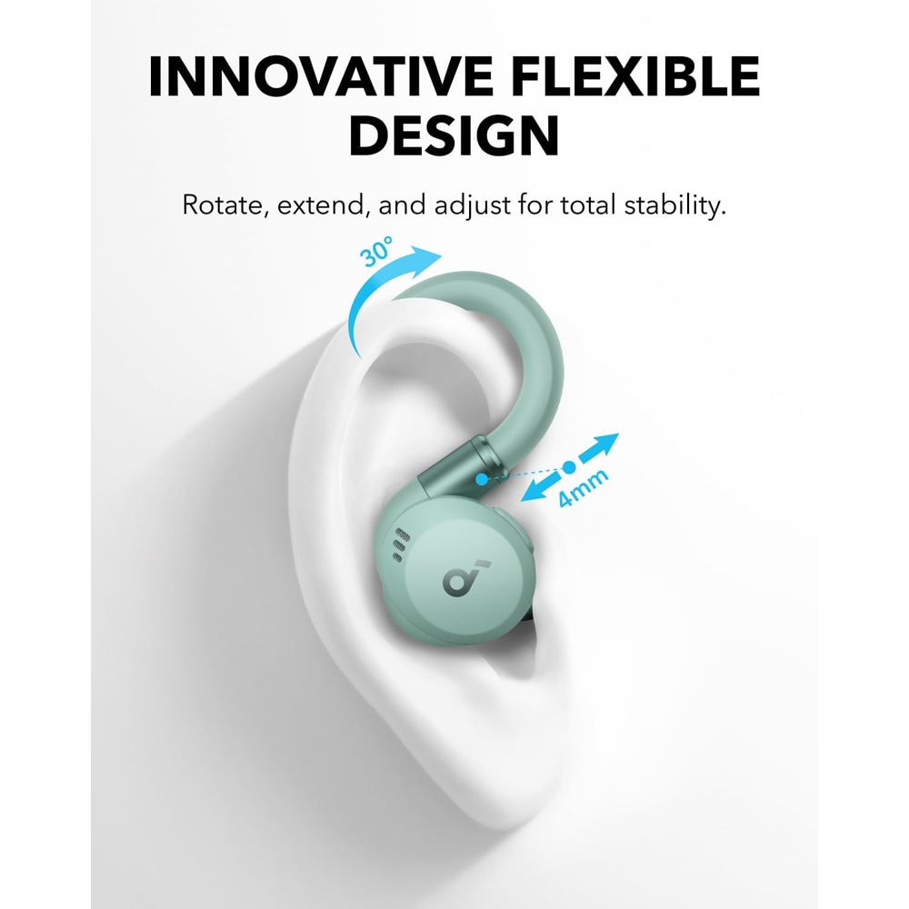 Casti ANKER Soundcore Sport X20, True Wireless, Bluetooth, In-ear, Microfon, Noise Cancelling, verde