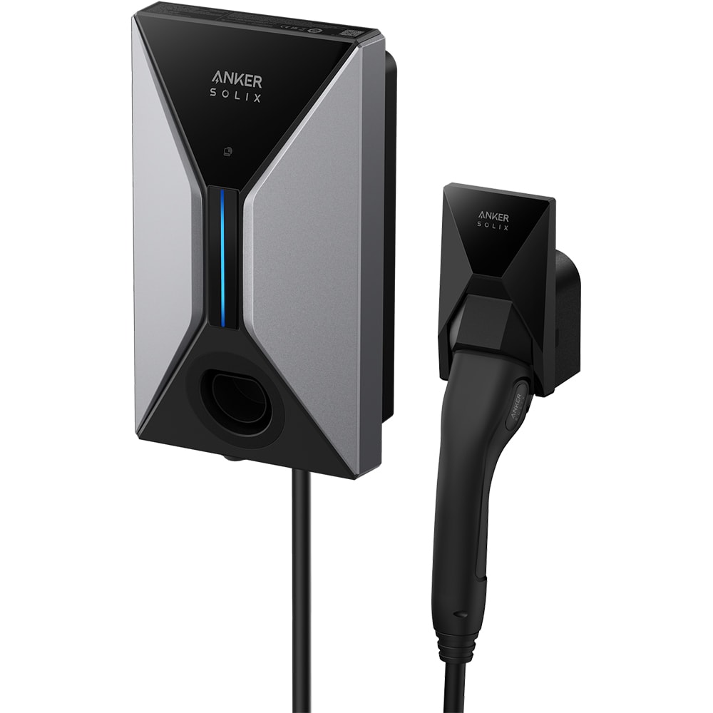 Statie incarcare masini electrice ANKER Solix V1 Type 2, monofazat 11kW, 16A, Wi-Fi, cablu 5m, negru