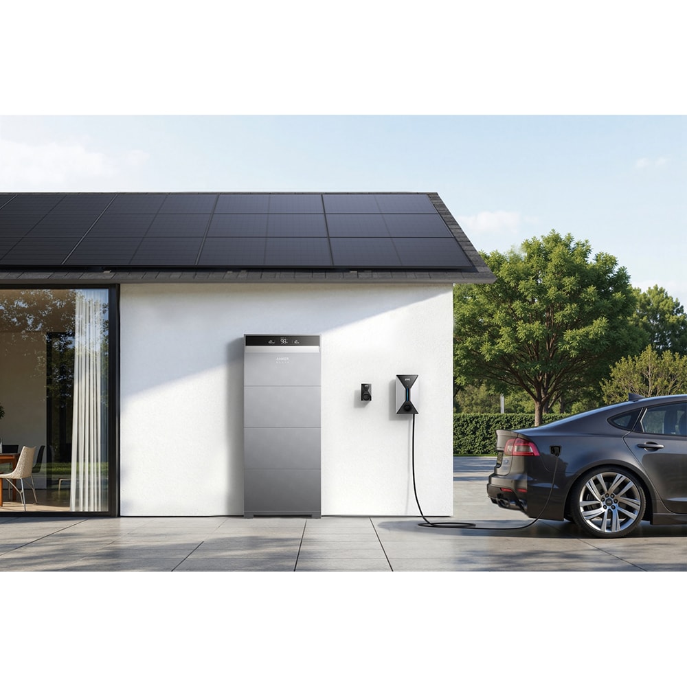 Statie incarcare masini electrice ANKER Solix V1 Type 2, monofazat 11kW, 16A, Wi-Fi, cablu 5m, negru