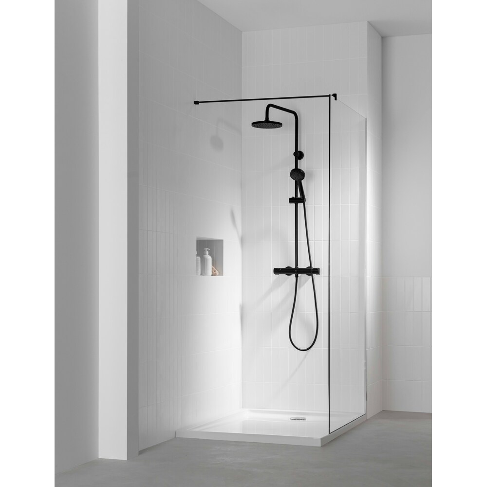 Coloana dus ROCA Victoria T-Basic A5A9F18NB0, termostat, 1 functie, negru mat