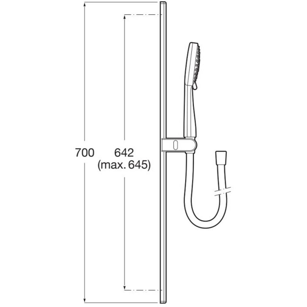 Set dus ROCA Stella A5B8E13NB0, 3 functii, negru mat