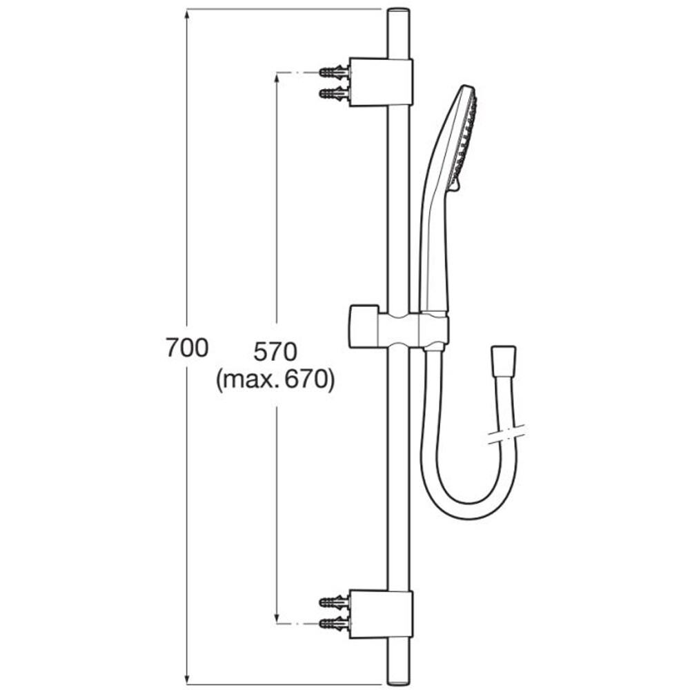 Set dus ROCA Sensum A5BG409C00, 3 functii, crom