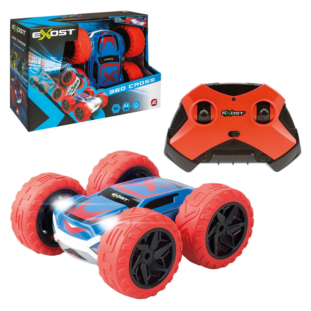 Masinuta cu telecomanda EXOST Cross Led 753020247, 5 ani+, multicolor