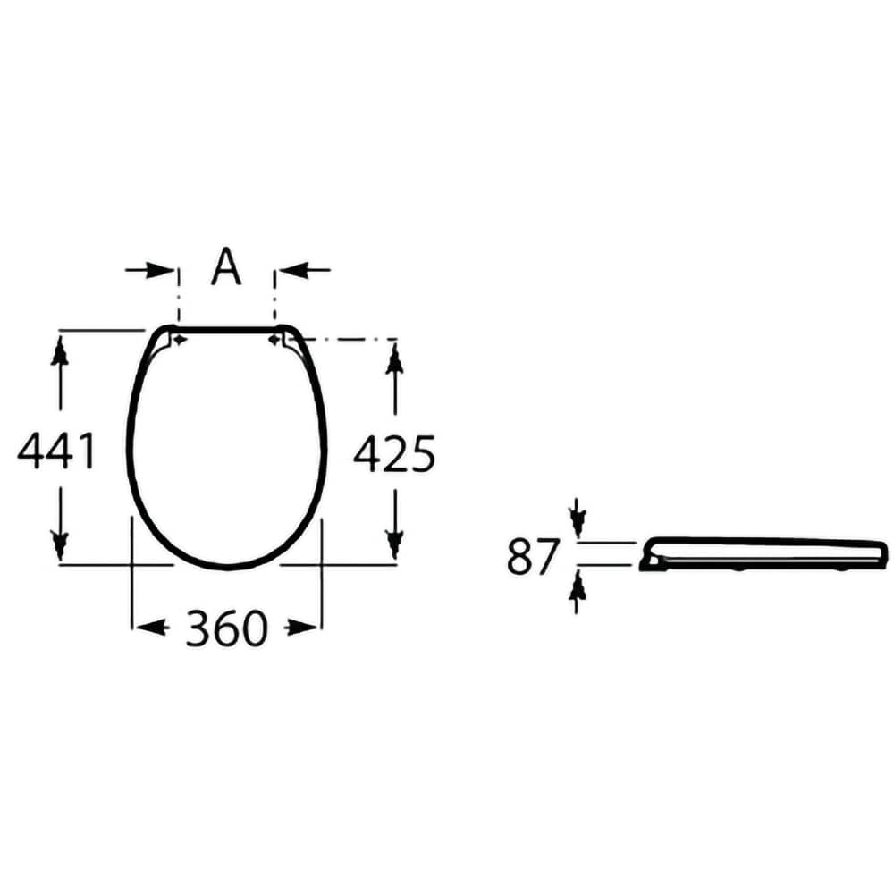 Capac WC ROCA Nexo A801C4200U, SoftClose, duroplast, alb