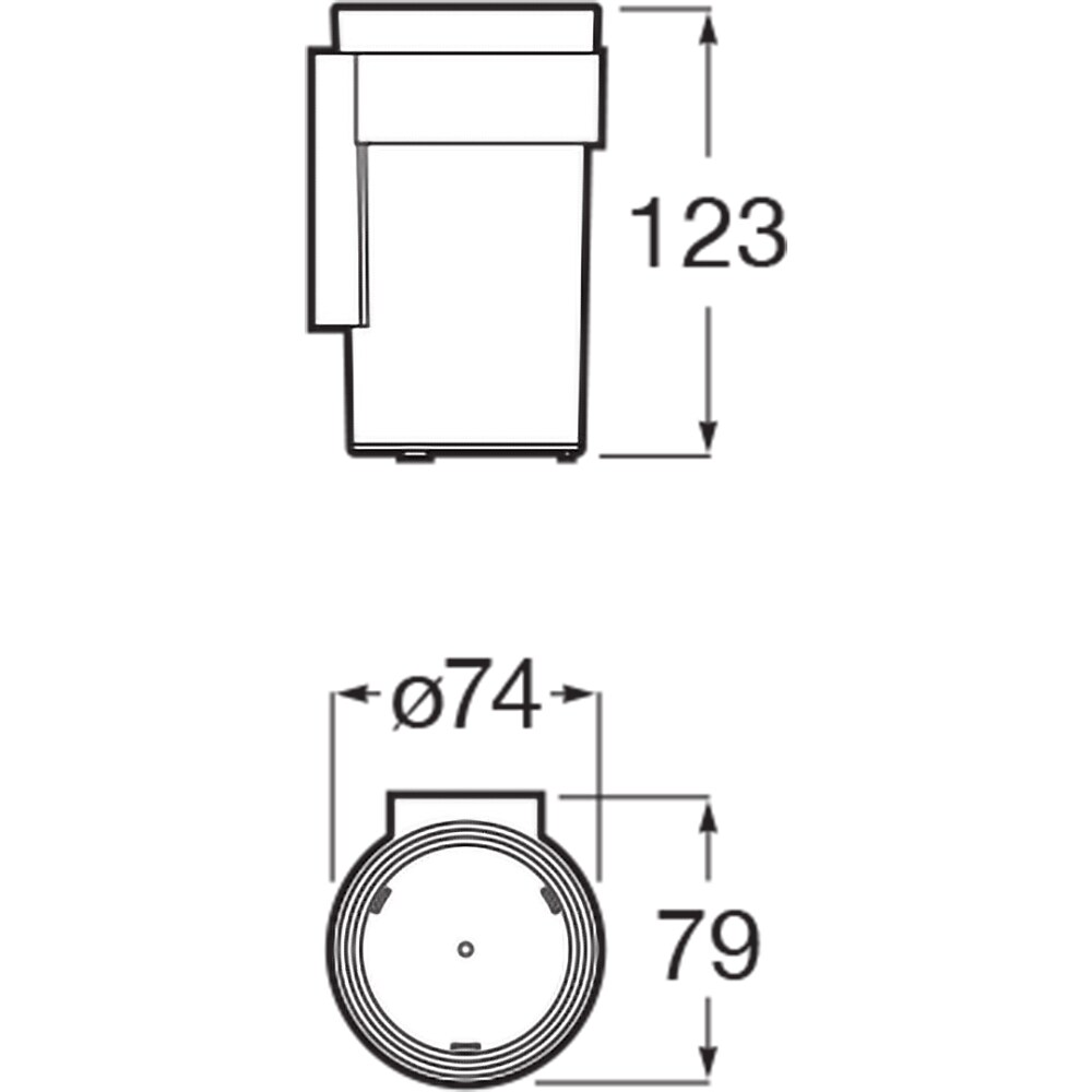 Pahar baie ROCA Victoria A817894C00, metal, plastic, crom