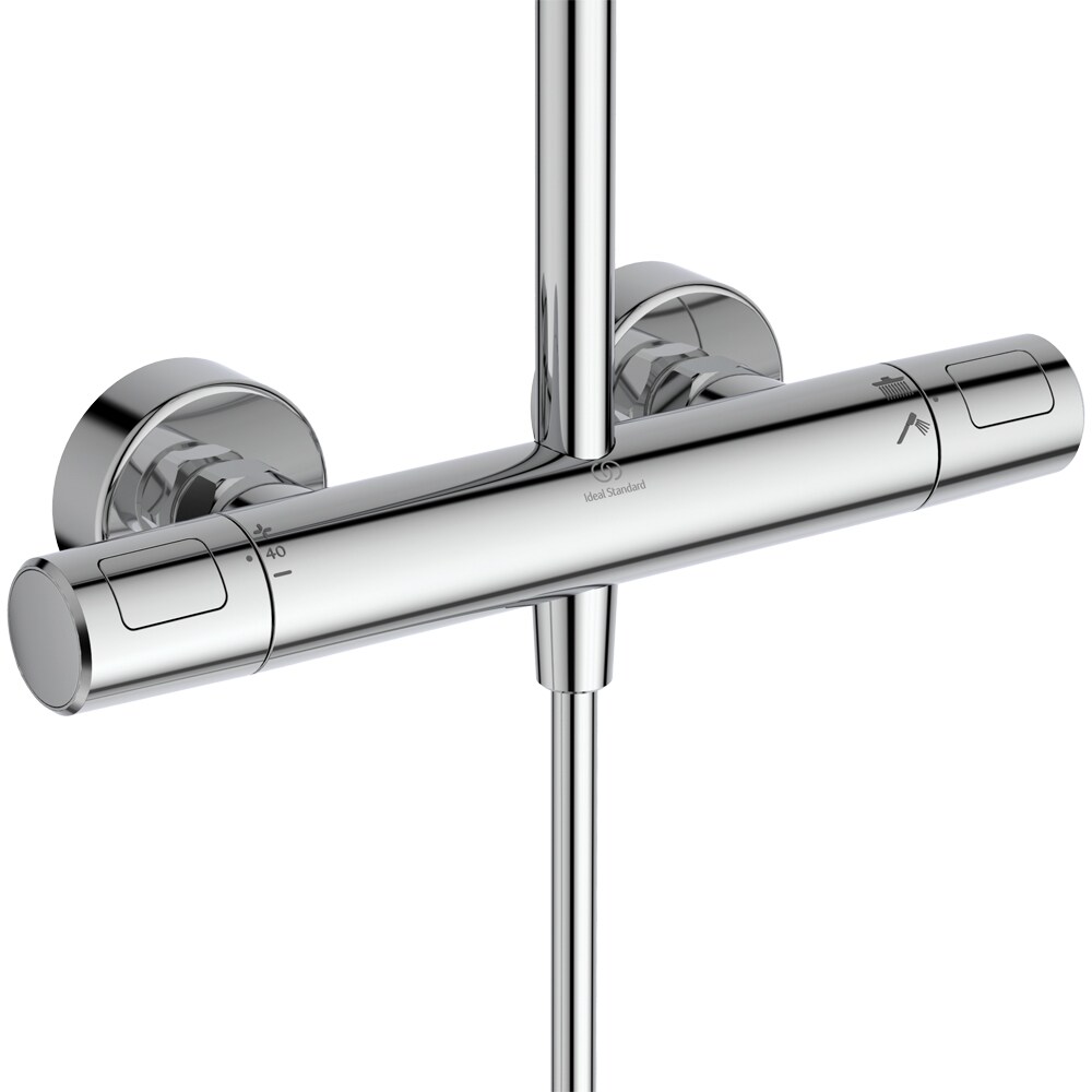 Sistem dus IDEAL STANDARD Ceratherm T25 N A8520AA 26, termostat, 2 functii, crom