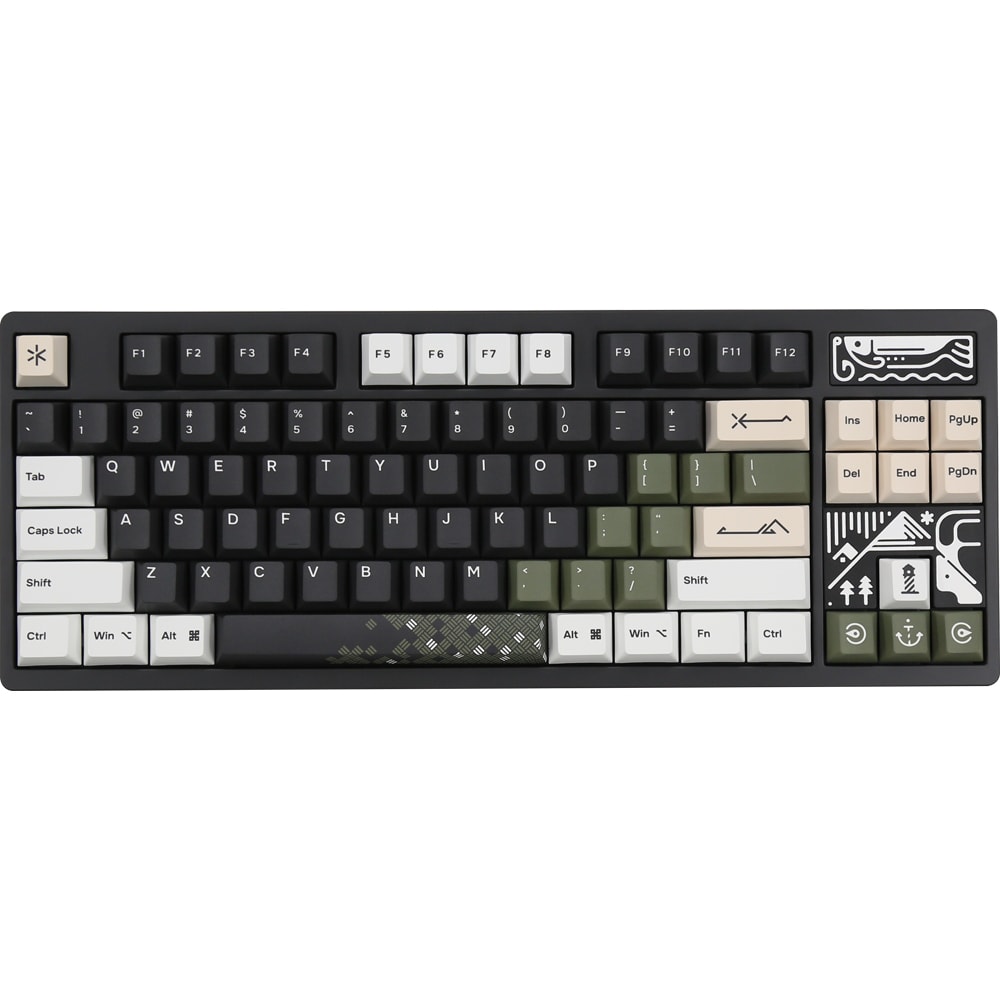 Tastatura Gaming Wireless mecanica VARMILO VA80 Hygge, Bluetooth, USB, Layout US, negru