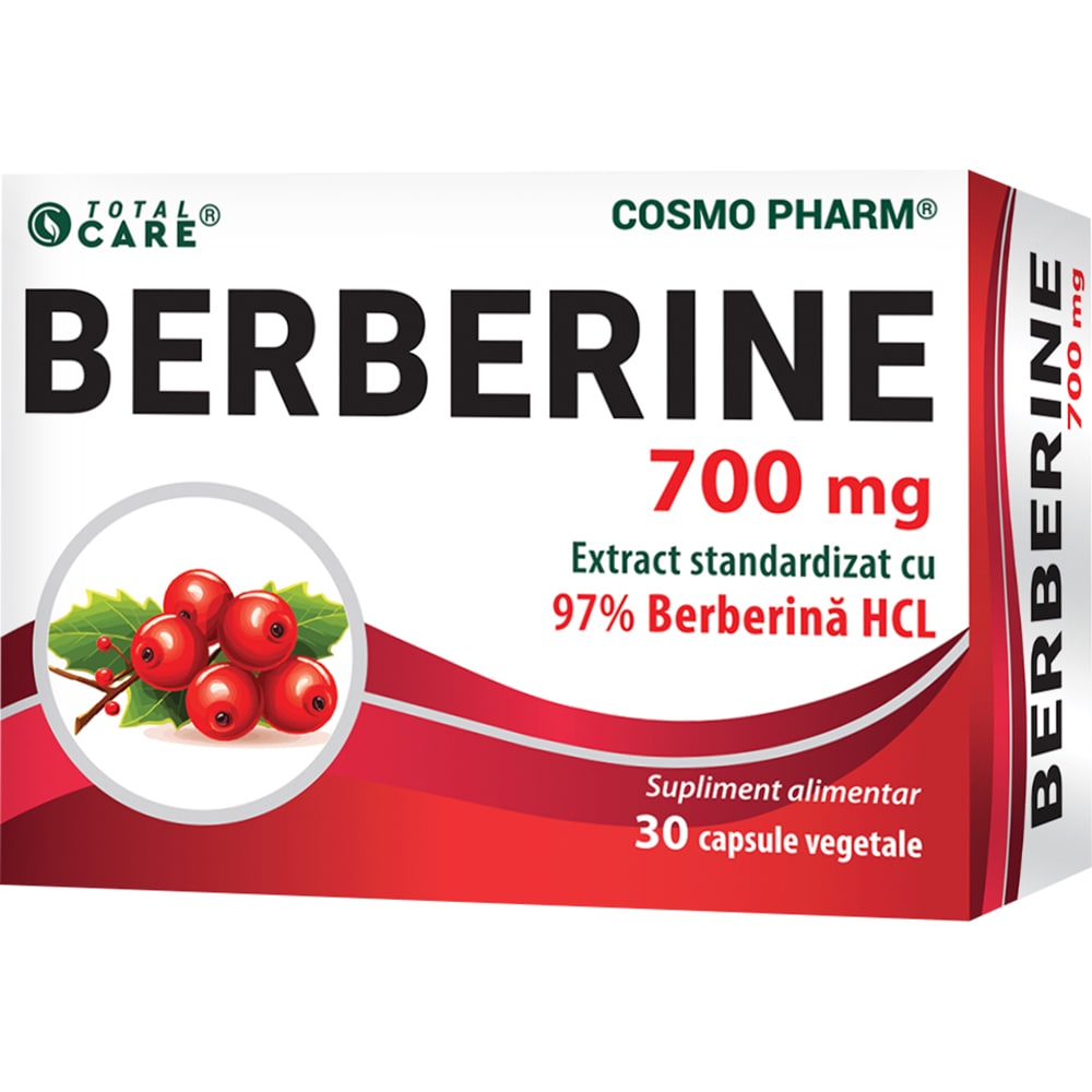 Supliment Berberina 700 mg, 30 capsule, COSMO PHARM