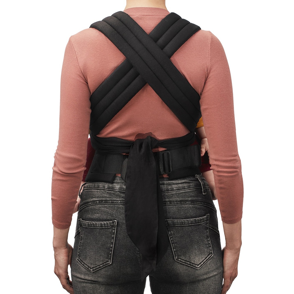 Marsupiu KINDERKRAFT Adoree KNADOR00GRY, pana la 20 kg, gri-negru