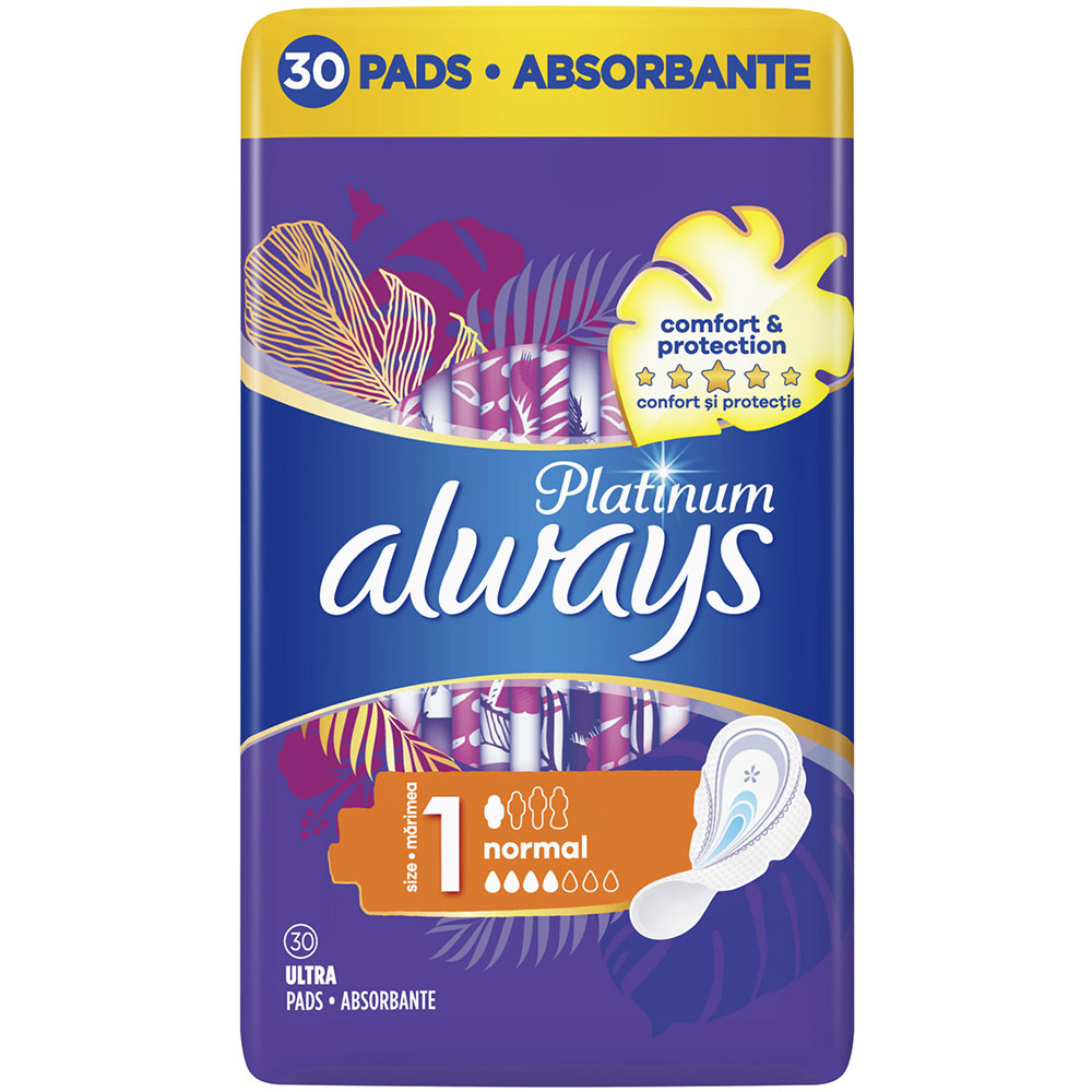 Absorbante ALWAYS Platinum Normal, 30buc