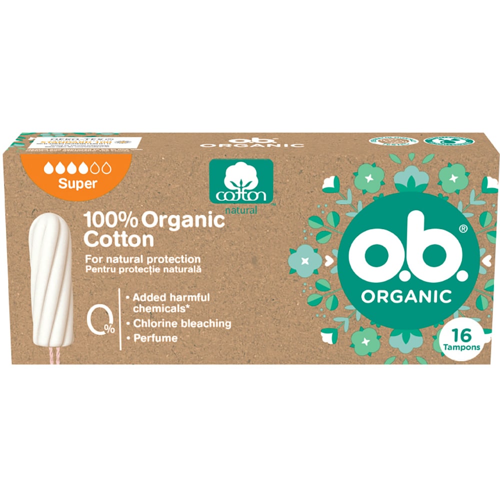 Tampoane OB Organic Super, 16buc