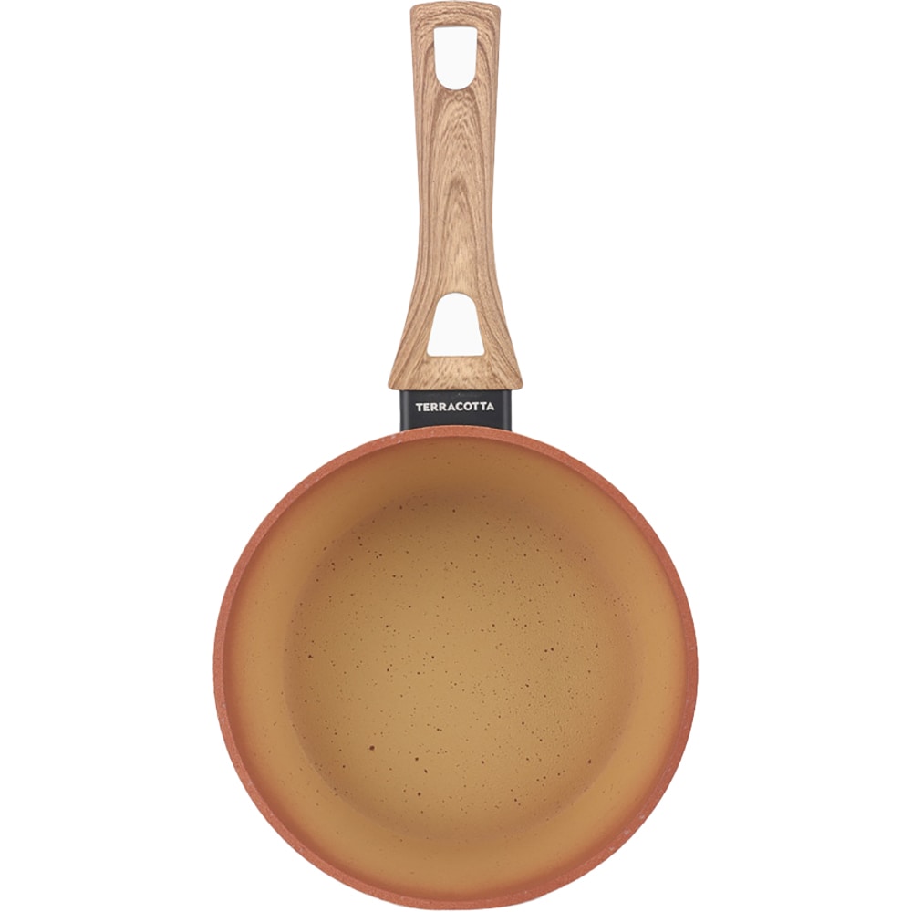 Cratita cu capac pentru sos AMERCOOK Terracotta AC0108504.18, 1.3l, 18 cm, aluminiu presat, aramiu