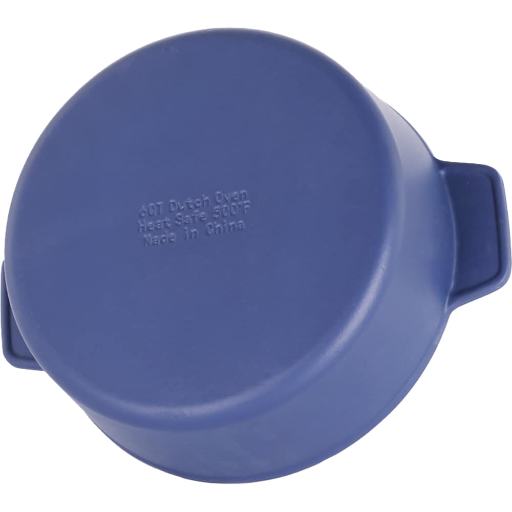 Cratita cu capac AMERCOOK Le Pluriel AC0112805.28PE, 4.5l, 28 cm, fonta, albastru