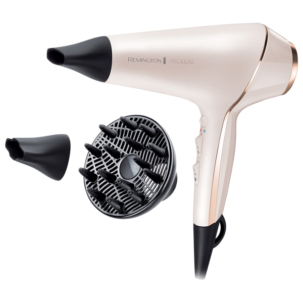 Uscator de par REMINGTON PROluxe AC9140, 2400W, 2 viteze, 3 trepte temperatura, auriu