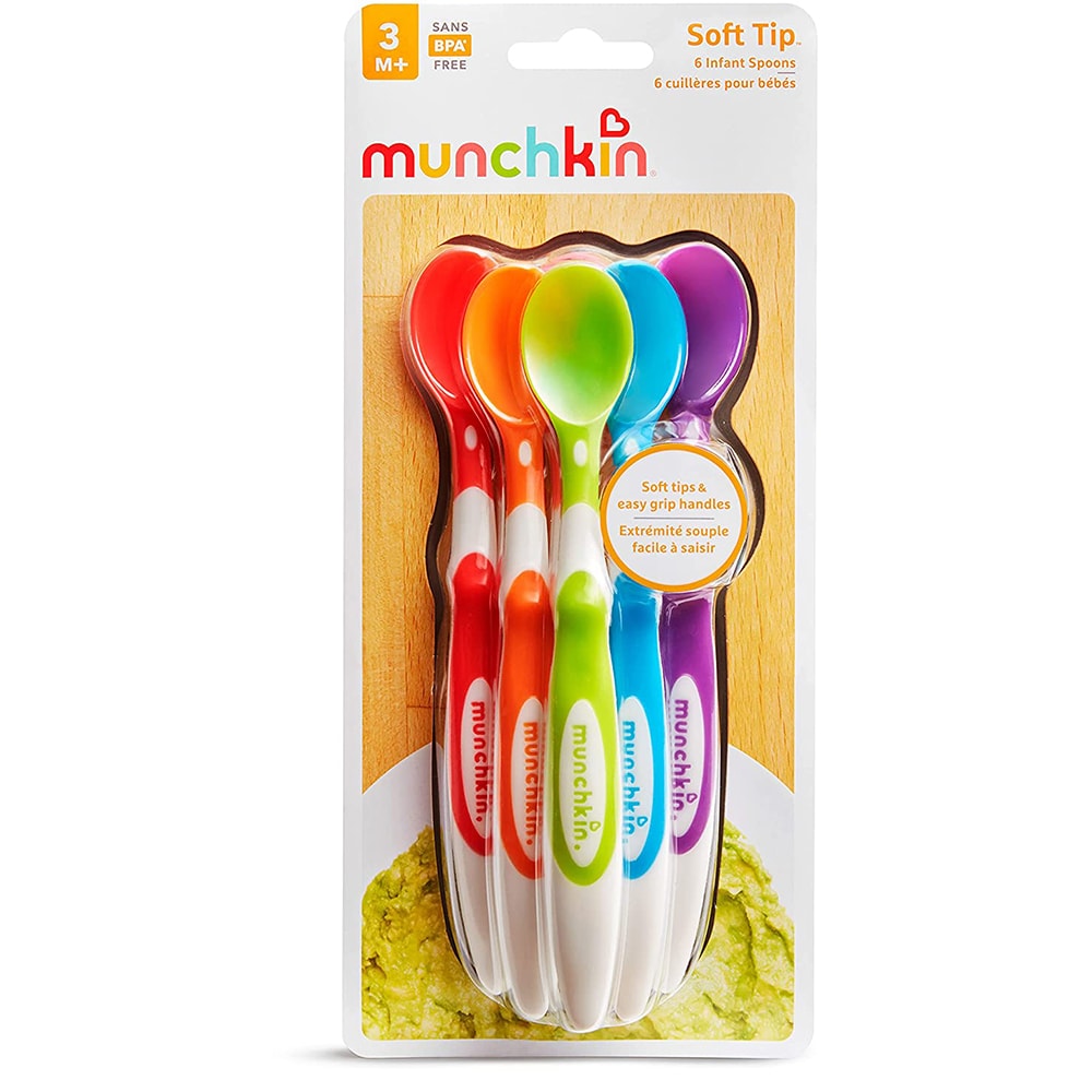 Set lingurite MUNCHKIN 011003, 3 luni+, 6 buc, multicolor