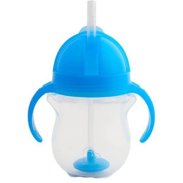 Cana cu pai MUNCHKIN Any Angle 012257, 6 luni+, 207ml, albastru-transparent