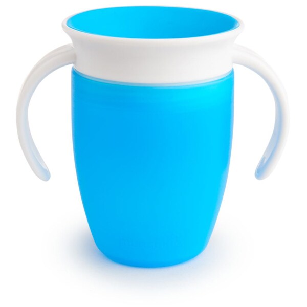 Cana cu manere MUNCHKIN Miracle 360 012271, 6 luni+, 207ml, albastru-alb