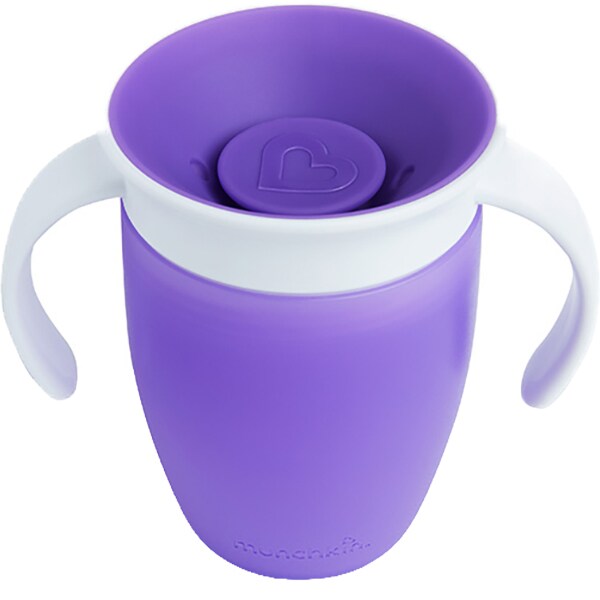 Cana cu manere MUNCHKIN Miracle 360 051621, 6 luni+, 207ml, mov-alb